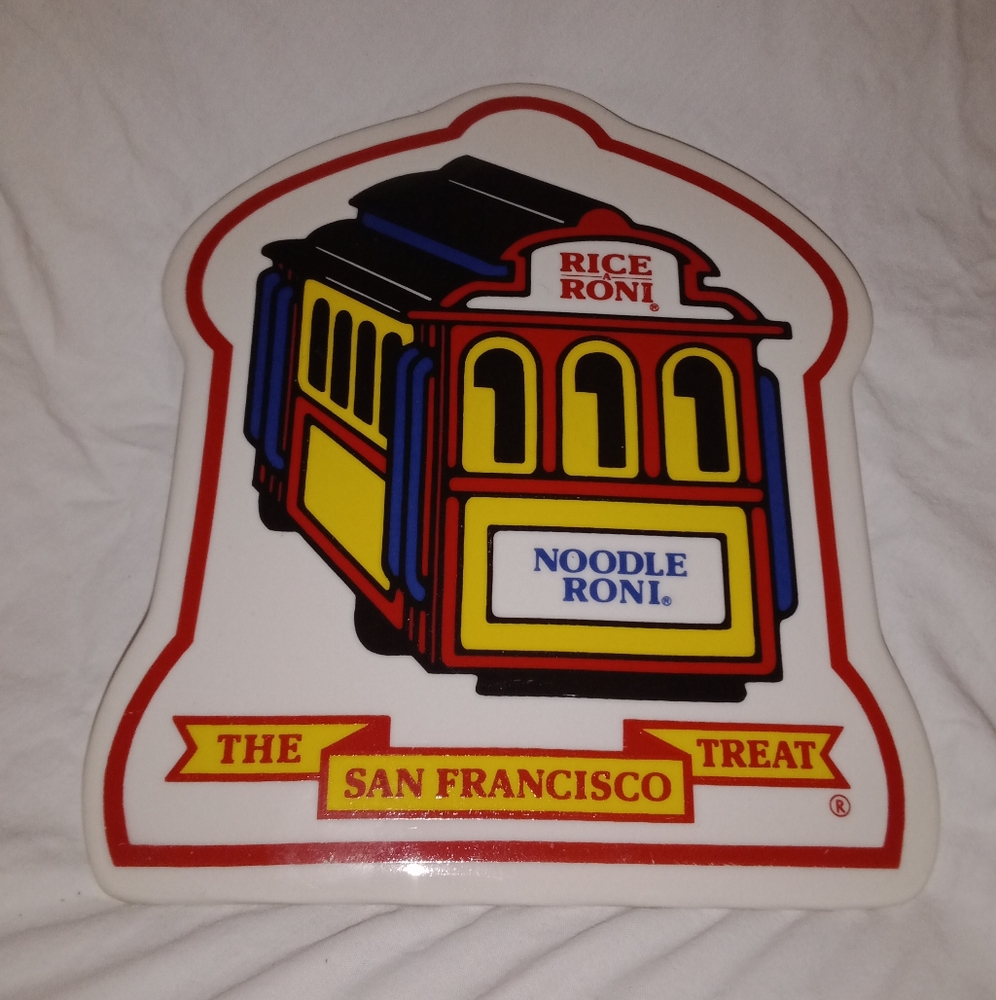 Vintage Rice A Roni The San Francisco Treat Ceramic Hot Pad Trivet Advertising